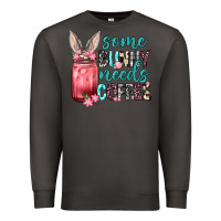 Smoke Some Bunny needs coffee Premium Sweatshirt - Neo Western