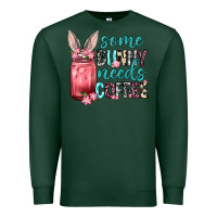 Sports Green Some Bunny needs coffee Premium Sweatshirt - Neo Western