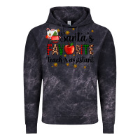 Cloud Black santa's favorite teacher assistant Vintage Hoodie - AdoDesignShop