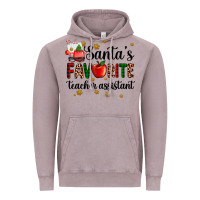 Santa's Favorite Teacher Assistant Vintage Hoodie | Teevron
