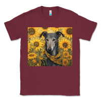 Burgundy greyhound Classic Tee - Unal Design