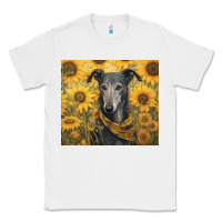 White greyhound Classic Tee - Unal Design