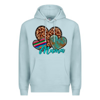 Blue Mist hearts mama Premium Hoodie - Artiststas