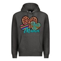 Charcoal Heather hearts mama Premium Hoodie - Artiststas