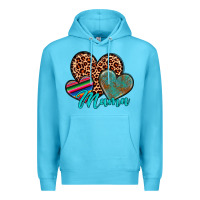 Ocean Blue hearts mama Premium Hoodie - Artiststas