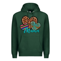 Sports Green hearts mama Premium Hoodie - Artiststas