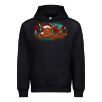Black christmas nana highland cow Urban Hoodie - BarkalooDesign