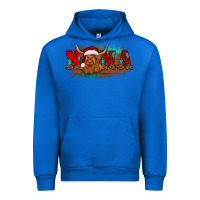Cobalt christmas nana highland cow Urban Hoodie - BarkalooDesign