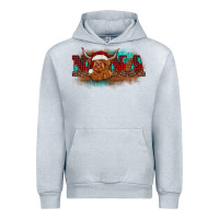 Heather Grey christmas nana highland cow Urban Hoodie - BarkalooDesign