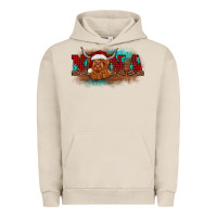 Pigment French Oak christmas nana highland cow Urban Hoodie - BarkalooDesign