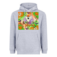 Heather Grey spooky season Heavyweight Hoodie - texasbilliewilder