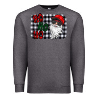 Charcoal Heather ho ho ho Premium Sweatshirt - CowhideDigitalArt