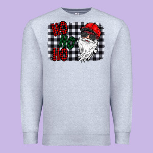 Ho Ho Ho Premium Sweatshirt Designed By Cowhidedigitalart