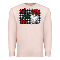 Pale Pink ho ho ho Premium Sweatshirt - CowhideDigitalArt