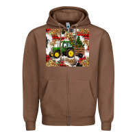 Chestnut christmas farm tractor Zipper Hoodie - RanaPortraitStore
