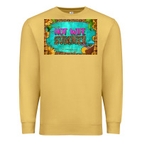 Antique Gold hot wife summer skinny metal can holder Premium Sweatshirt - HRA Design Shop