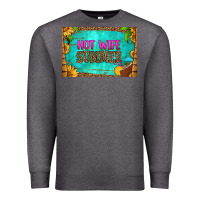 Charcoal Heather hot wife summer skinny metal can holder Premium Sweatshirt - HRA Design Shop