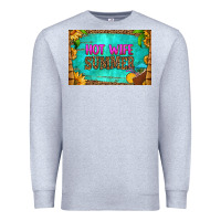 Heather Grey hot wife summer skinny metal can holder Premium Sweatshirt - HRA Design Shop