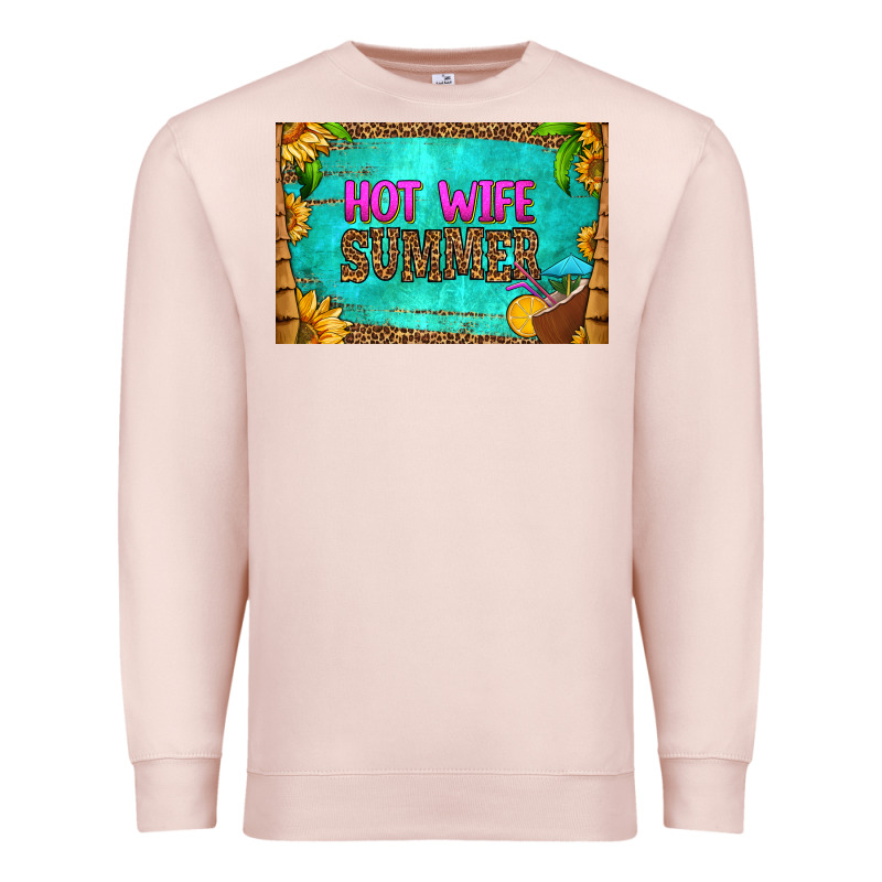 Hot Wife Summer Skinny Metal Can Holder Premium Sweatshirt by HRA Design Shop | Teevron