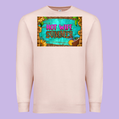 Hot Wife Summer Skinny Metal Can Holder Premium Sweatshirt Designed By Hra Design Shop