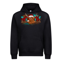 Black christmas mom highland cow Urban Hoodie - BarkalooDesign