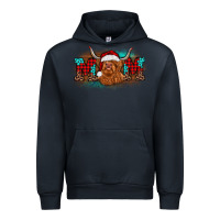 Navy christmas mom highland cow Urban Hoodie - BarkalooDesign