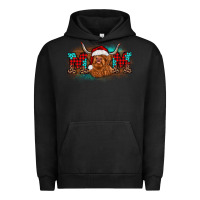 Pigment Black christmas mom highland cow Urban Hoodie - BarkalooDesign