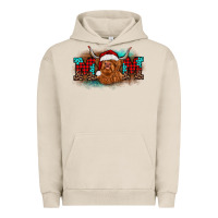 Pigment French Oak christmas mom highland cow Urban Hoodie - BarkalooDesign