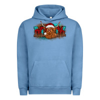 Pigment Pebble Blue christmas mom highland cow Urban Hoodie - BarkalooDesign