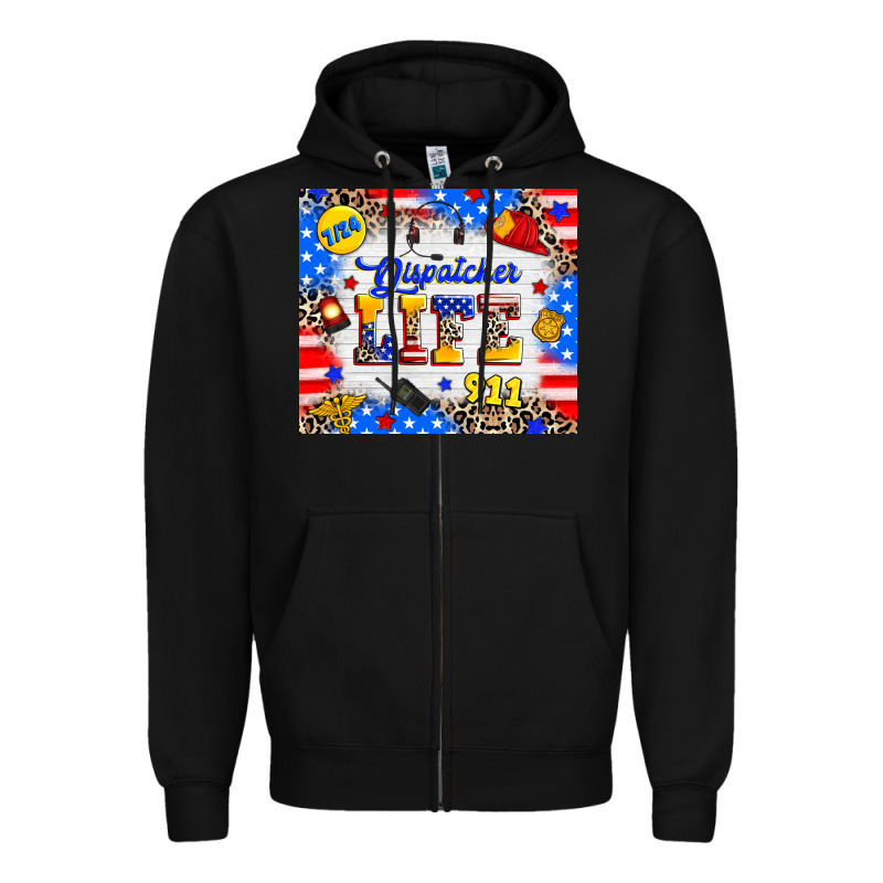 Dispatcher Life Zipper Hoodie by RanaPortraitStore | Teevron