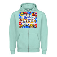 Seafoam dispatcher life Zipper Hoodie - RanaPortraitStore