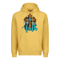 Antique Gold faith western turquoise Premium Hoodie - AdoDesignShop
