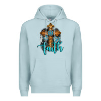 Blue Mist faith western turquoise Premium Hoodie - AdoDesignShop