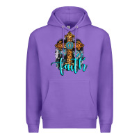 Purple faith western turquoise Premium Hoodie - AdoDesignShop