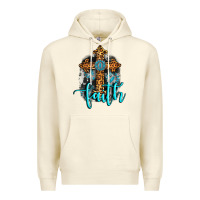 Sandshell faith western turquoise Premium Hoodie - AdoDesignShop