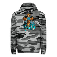 Slate Camo faith western turquoise Premium Hoodie - AdoDesignShop