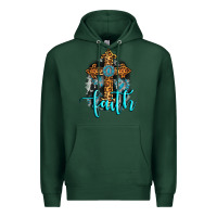 Sports Green faith western turquoise Premium Hoodie - AdoDesignShop