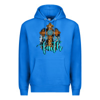 True Royal faith western turquoise Premium Hoodie - AdoDesignShop