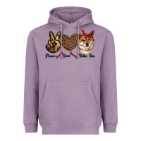 Lavender peace love shiba inu Heavyweight Hoodie - RanaPortraitStore
