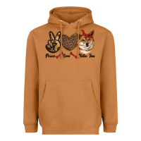 Meerkat peace love shiba inu Heavyweight Hoodie - RanaPortraitStore