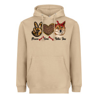 Mushroom peace love shiba inu Heavyweight Hoodie - RanaPortraitStore