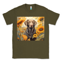 Army Green labrador retriever Classic Tee - Unal Design