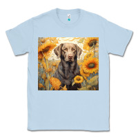 Dusty Blue labrador retriever Classic Tee - Unal Design