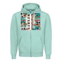 Seafoam customized mama Zipper Hoodie - RanaPortraitStore