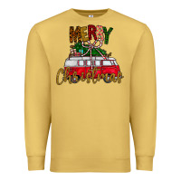 Antique Gold merry christmas Premium Sweatshirt - CowhideDigitalArt