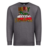 Charcoal Heather merry christmas Premium Sweatshirt - CowhideDigitalArt