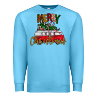 Ocean Blue merry christmas Premium Sweatshirt - CowhideDigitalArt
