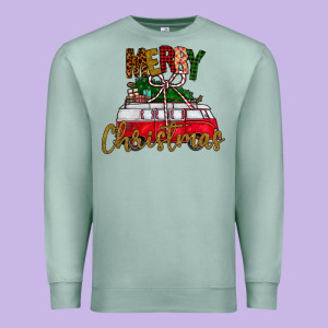 Merry Christmas Premium Sweatshirt Designed By Cowhidedigitalart