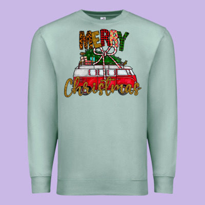 Merry Christmas Premium Sweatshirt Designed By Cowhidedigitalart