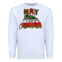 White merry christmas Premium Sweatshirt - CowhideDigitalArt